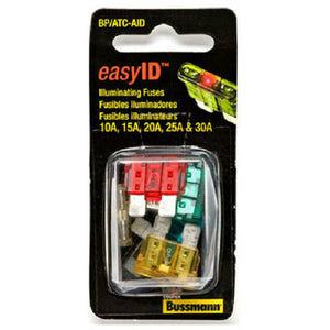 Cooper Bussmann BP/ATC-AID Fast Acting Blade Auto Fuse Assortment, 32V, 5-Piece
