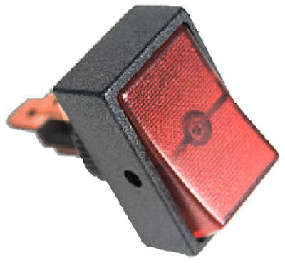 Infinite Innovations UA403600 Red Rocker Switch, 1/2"