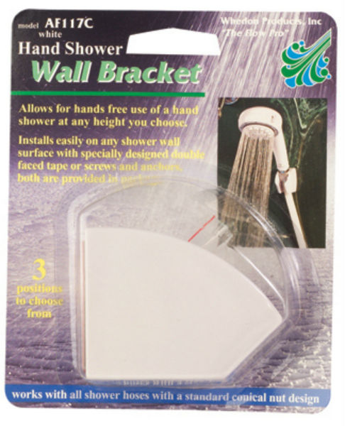 Whedon AF117C Hand Shower Wall Bracket, 3-Position, White