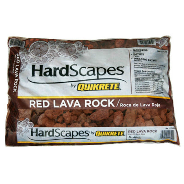 Quikrete® 1175-05 HardScapes® Red Lava Rock, 0.5 Cu.Ft.