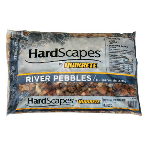 Quikrete® 1175-15 HardScapes® River Pebbles, 0.5 Cu.Ft