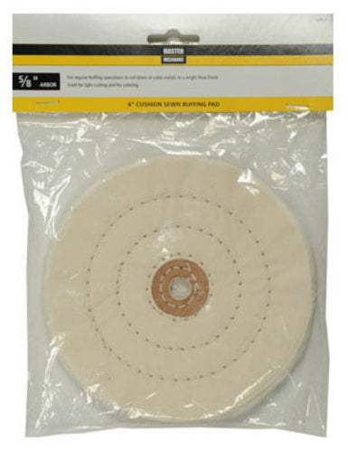 Master Mechanic 160525 Cushion Sewn Buffing Pad, 6"