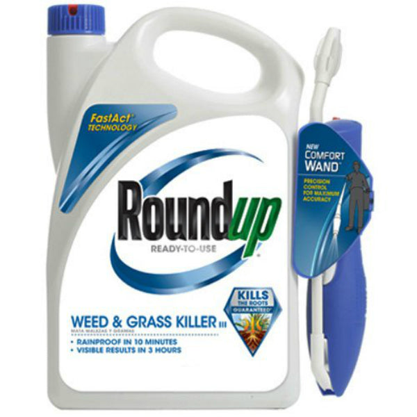 Roundup® 5109010 Ready-to-Use Weed & Grass Killer III One-Touch Wand,1.1 Gallon