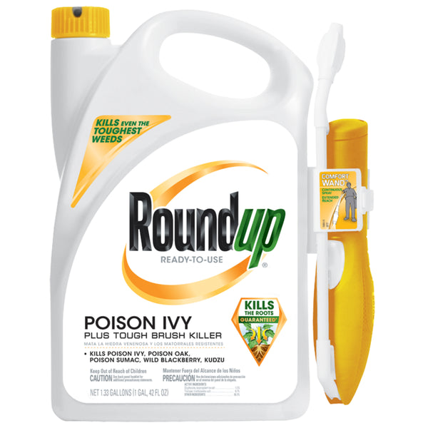 Roundup® 5203910 Ready-to-Use Poison Ivy Plus Tough Brush Killer, 1.33 Gallon