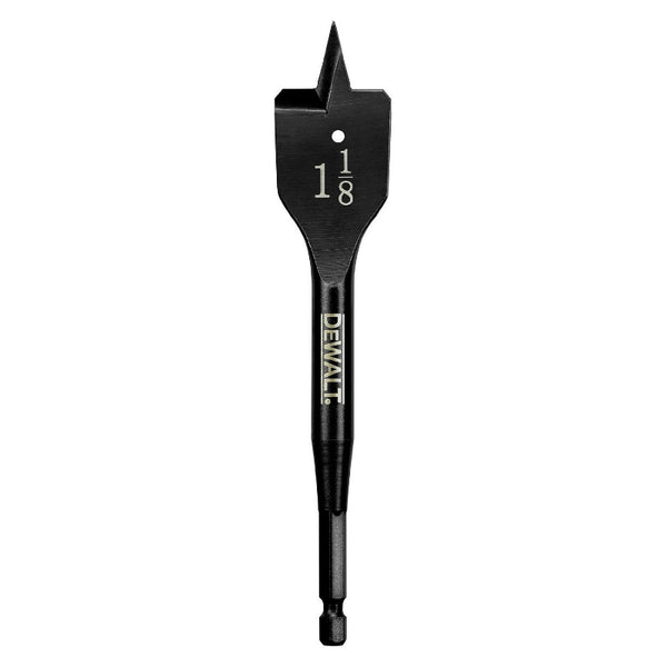 DeWalt® DW1583 Heavy Duty Wood Boring Spade Bit, 1-1/8" x 6"