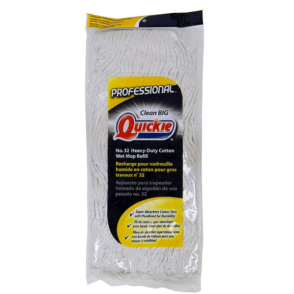 Quickie 0391CNRM Heavy Duty Wet Mop Refill, #32