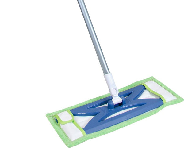 Quickie 076M Microfiber Hardwood Floor Mop with 360° Swivel Head, 48"