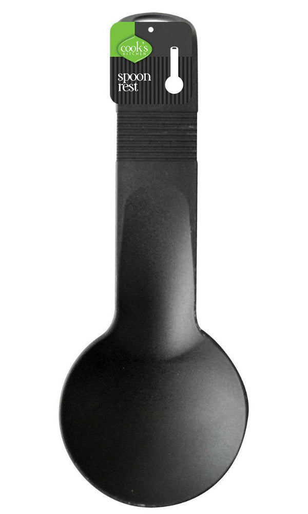 Cook's Kitchen 8244 Nylon Spoon Rest, Black