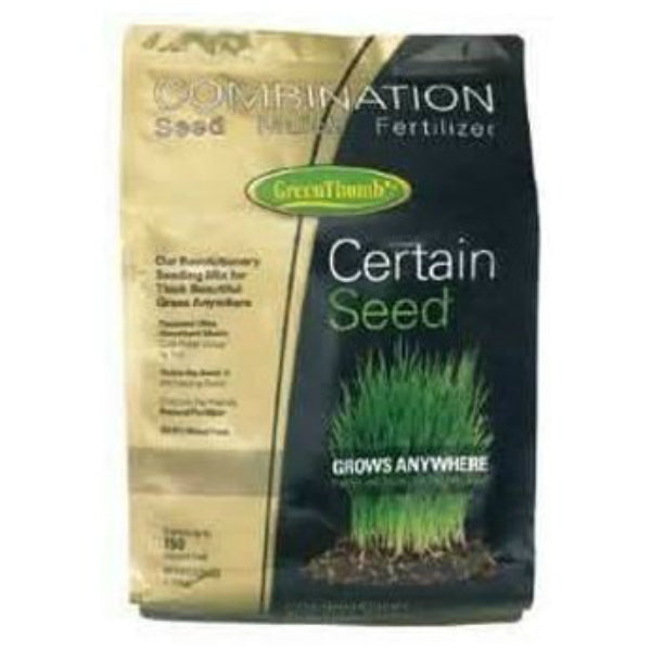 Green Thumb 22222 Premium Certain Seed Fertilizer & Mulch, 10 Lbs