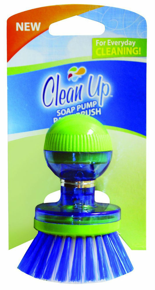 Clean Up™ 8844 Self Soap Dispensing Palm Brush, Assorted Colors