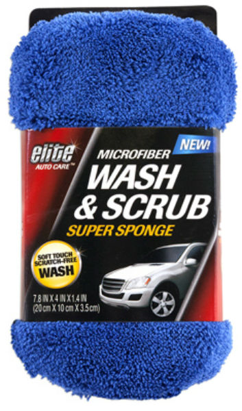 Elite Auto Care™ 8907 Microfiber Wash & Scrub Super Sponge
