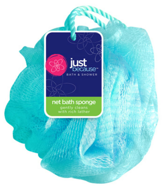 Just Because™ 9878 Net Bath Sponge, Large, Assorted Colors