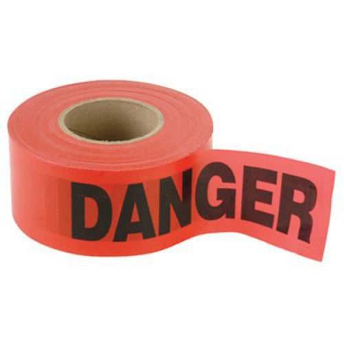 CH Hanson® 16003 Weatherproof Danger Tape, 1000' Roll, Red