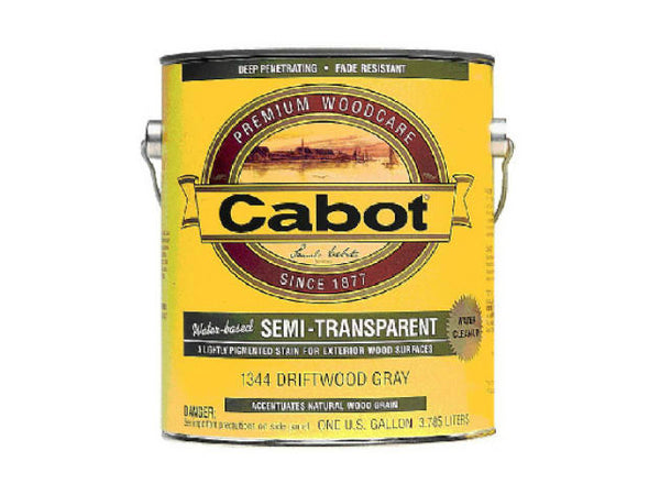 Cabot® 1306-07 Semi-Transparent Acrylic Siding Stain, Neutral Base Exterior, 1 Gal