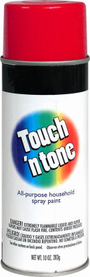 Touch N' Tone 55270830 Cherry Red Multi-Purpose Spray Paint, 10 oz