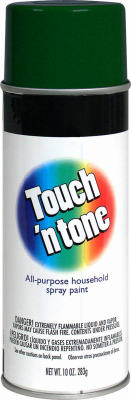 Touch N' Tone Multi-Purpose Spray Paint 10 oz, Hunter Green