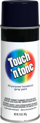 Touch N' Tone 55276830 Multi-Purpose Spray Paint 10 oz, Gloss Black