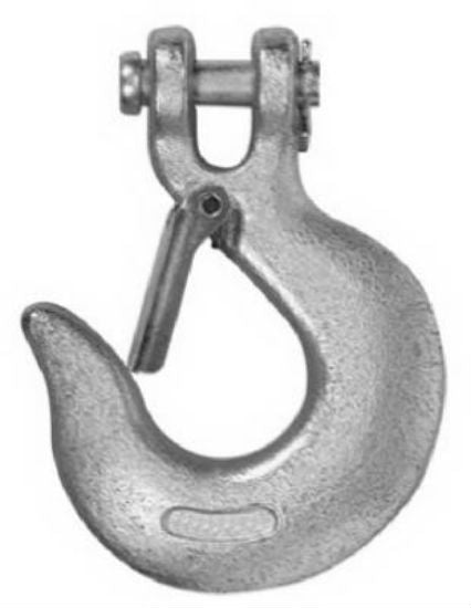 Campbell® T9700424 Clevis Slip Hook with Latch, 1/4", Zinc Plated