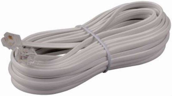 RCA TP243WHN Modular Line Cord, White, 25'