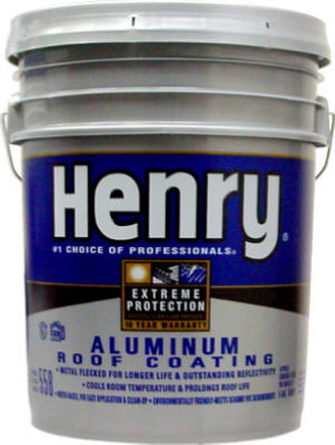 Henry® Company HE558178 Aqua-Brite™ Aluminum Roof Coating, 5-Gallon