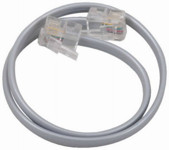 RCA TP130R Phone Line Cords with Connectors, Silver Color, 12"