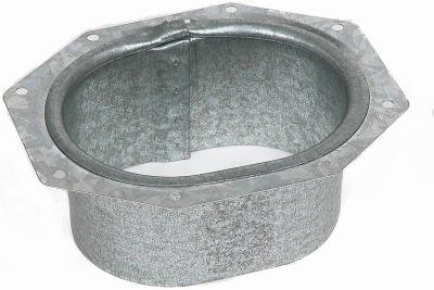 Amerimax Galvanized Drop Outlet, 2" x 3"