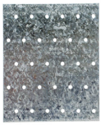 Simpson Strong-Tie TP45 Galvanized Tie Plate, 20 Gauge, 4-1/8" x 5"