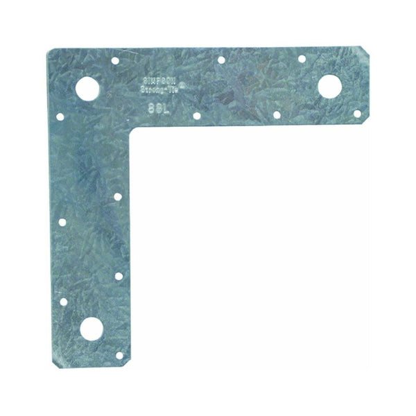 Simpson Strong-Tie 88L Galvanized L-Strap Tie, 14-Gauge Steel, 8" x 8"