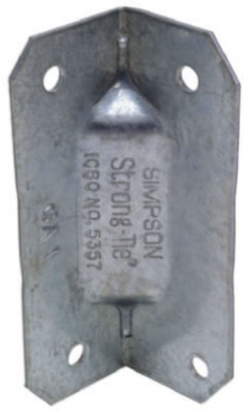 Simpson Strong-Tie GA1 Galvanized Steel Gusset Angle, 18 Gauge, 2-3/4" x 1"