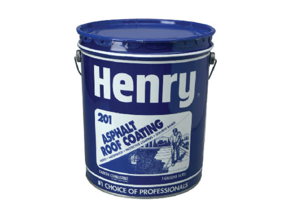 Henry® Company HE201071 Fibered Asphalt Roof Coatng, 5 Gallon