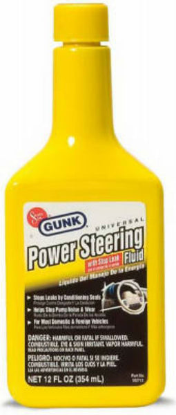 Gunk® M2713 Universal Power Steering Fluid with Stop Leak, 12 Oz