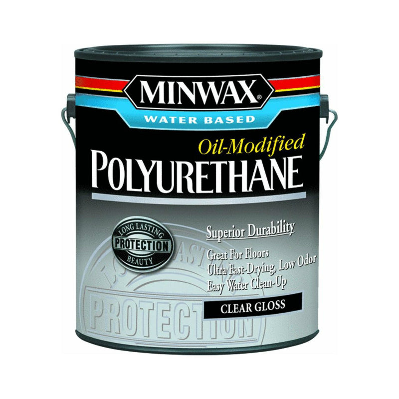 Minwax® 71031 Water Based Oil Modified Polyurethane, Clear Gloss, 1-Ga –  Toolbox Supply