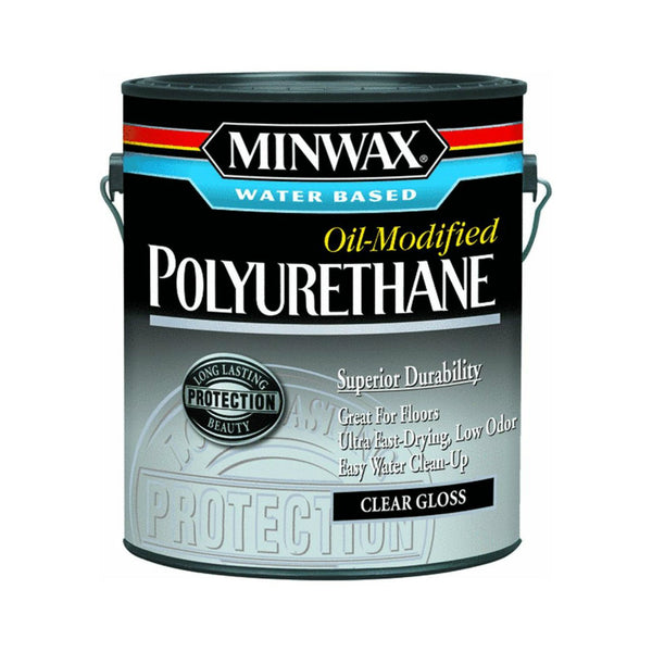 Minwax® 71031 Water Based Oil Modified Polyurethane, Clear Gloss, 1-Gallon