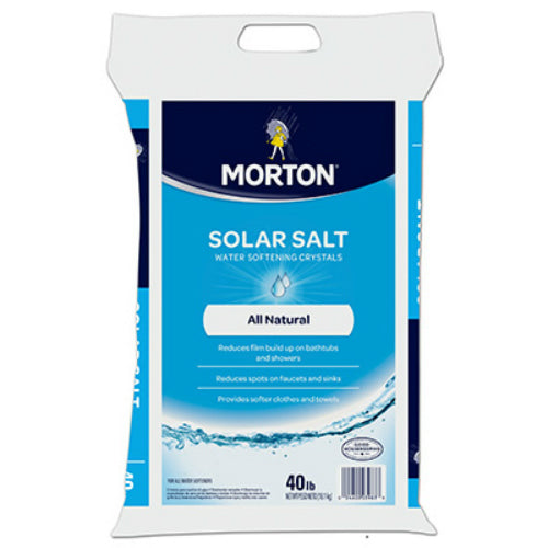Morton Salt 3983 White Cyrstal Extra Coarse Solar Salt, 40 Lbs