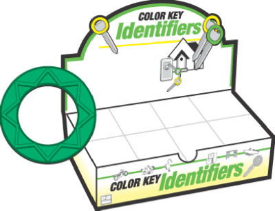 Hy-Ko KB132-200 Key Identifier, Large, Assorted, 200-Pack