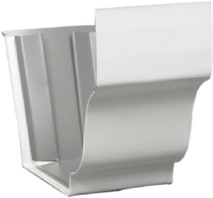 Amerimax 33209 Galvanized Steel Slip Joint Connector 5", White