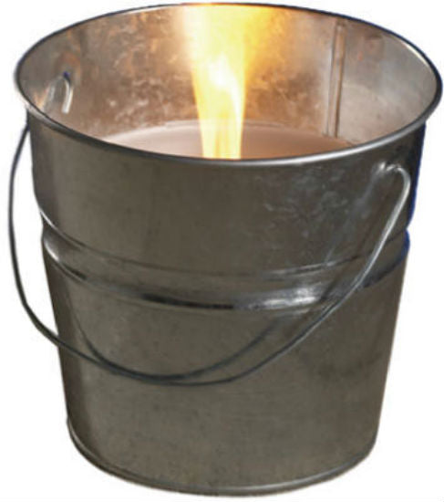 Tiki® 1412110 Citronella Wax Candle Bucket, Galvanized, 17 Oz