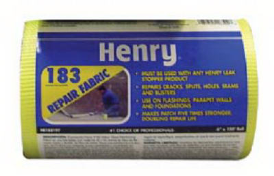 Henry® Company HE183196 Yellow Resin Coated Glass Fabric, 6" x 25'