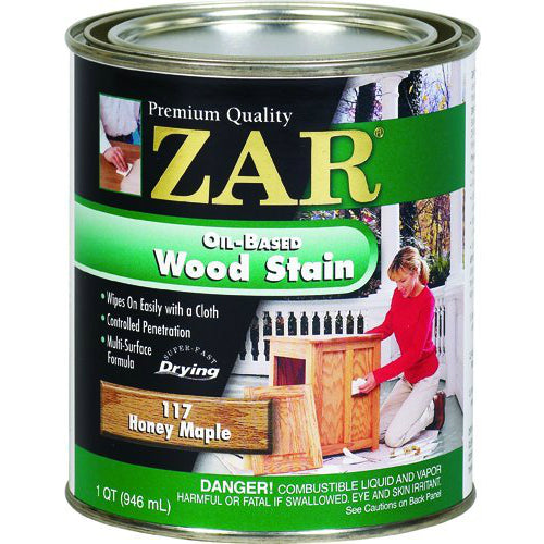 ZAR® 11712 Interior Oil-Based Wood Stain, Honey Maple, 1 Qt