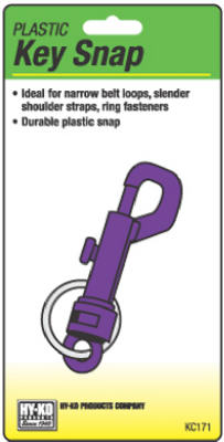 Hy-Ko KC171 Plastic Key Snap with Split Ring