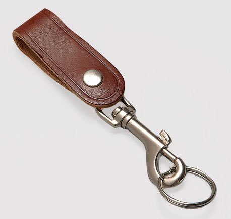 Hy-Ko KC186 Leather Key Strap with Bolt Snap