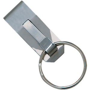 Hy-Ko KC181 Clip-On Safety Key Clip with Split Ring, Stainless Steel