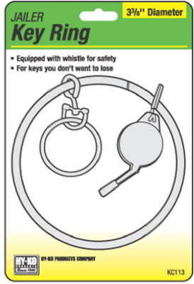 Hy-Ko KC113 Jailer Key Ring with Whistle