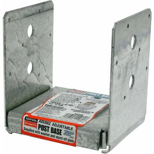 Simpson Strong-Tie ABU66Z ZMax Post Base, Galvanized Steel