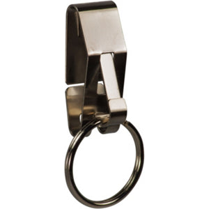Hy-Ko KC180 Slip-On Safety Key Clip with Split Ring, Stainless Steel