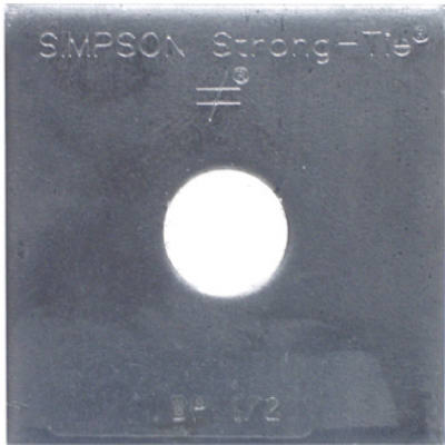 Simpson Strong-Tie BP-1/2-R Bearing Plate, 1/2"