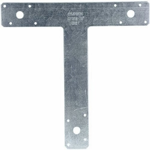 Simpson Strong-Tie 1212T T- Shaped Strap Tie, 16 Gauge, 12" x 12"