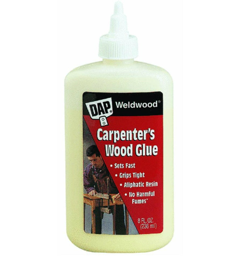 Dap® 00490 Weldwood® Professional Carpenter's Wood Glue, 8 Oz, Yellow