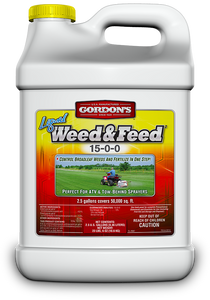 Gordon's® 7311122 Liquid Weed & Feed Concentrate, 15-0-0, 2.5 Gallon
