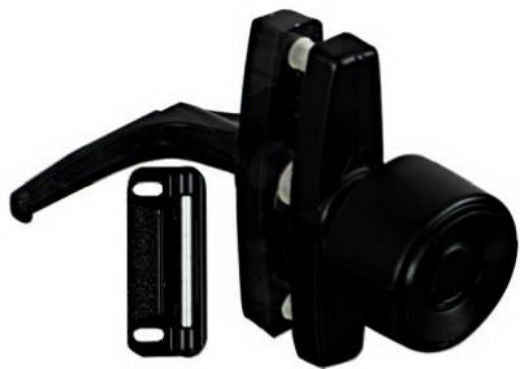 National Hardware® N178-798 Universal Knob Latch, Satin Black